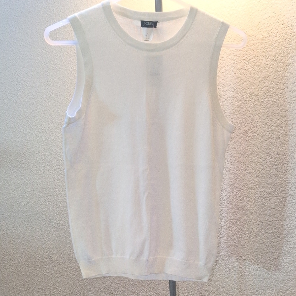 J. Crew Classic White Tank Top